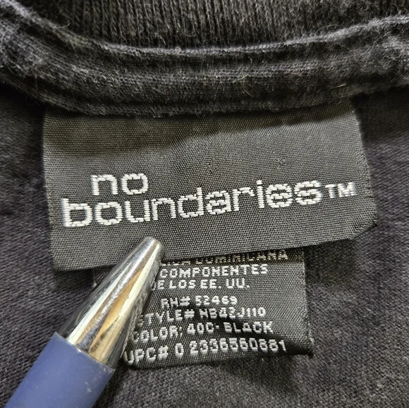 VTG Y2K No Boundaries Flames Long Sleeve Shirt Size L - Picture 8 of 9